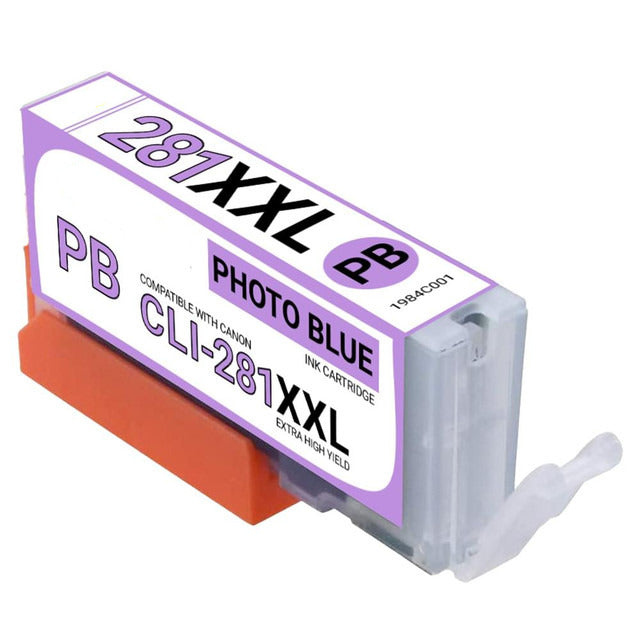 Compatible Canon CLI-281XXLPB 1984C001 Photo Blue Super High-Yield Ink Cartridge