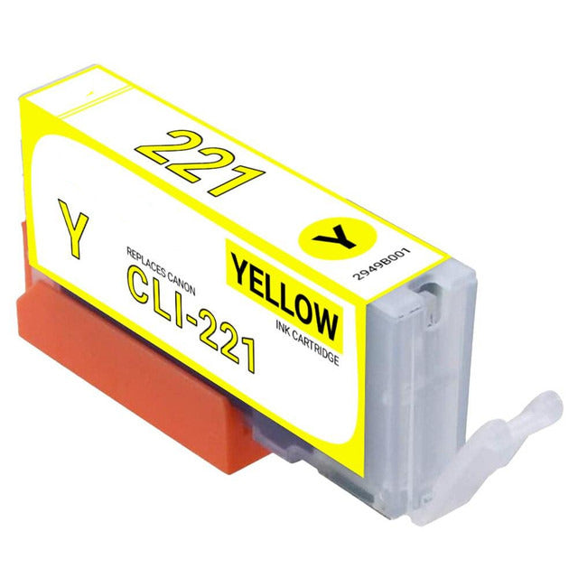 Compatible Canon 2949B001 CLI-221Y Yellow Inkjet Cartridge