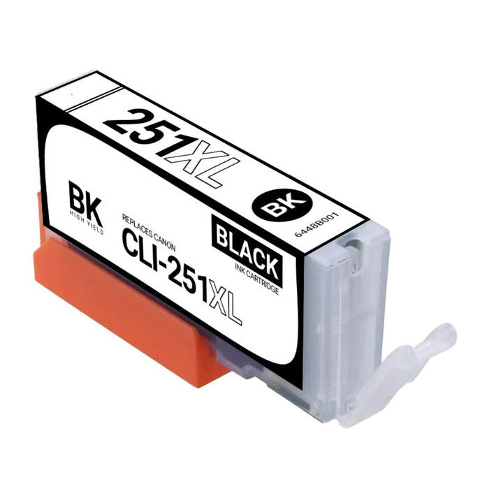 Compatible Canon CLI-251XLBK High Yield Black Inkjet Cartridge