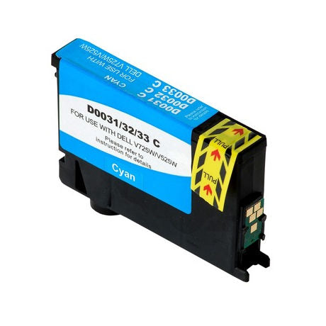 Compatible Dell 331-7378, 331-7691 High Yield Cyan Inkjet Cartridge