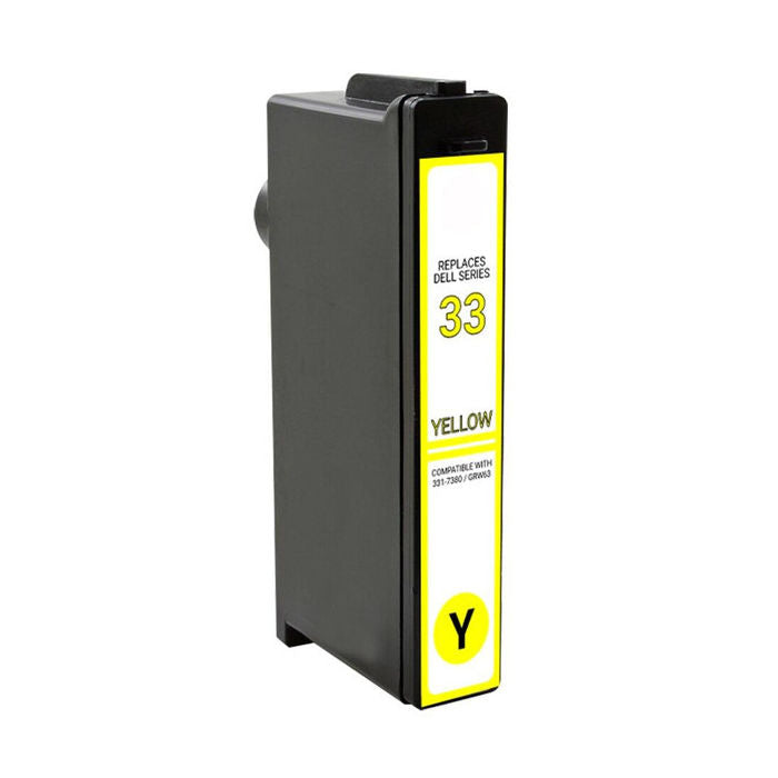Compatible Dell 331-7380, 331-7692  High Yield Yellow Inkjet Cartridge