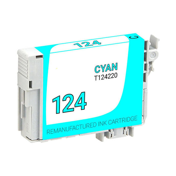 Remanufactured Epson T124220 Cyan Inkjet Cartridge