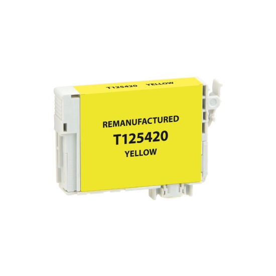 Remanufactured Epson T125420 Yellow High Yield Inkjet Cartridge