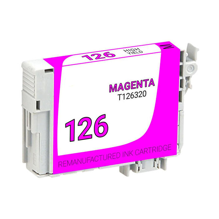 Remanufactured Epson T126320 Magenta High Yield Inkjet Cartridge