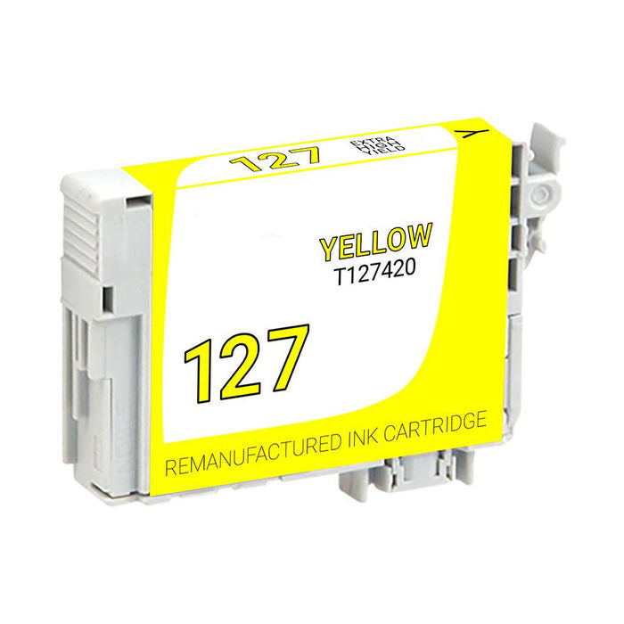Remanufactured Epson T127420 Yellow High Yield Inkjet Cartridge