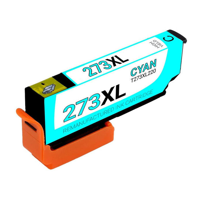 Remanufactured Epson (273XL) T273XL220 Cyan Inkjet Cartridge