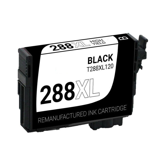 Remanufactured Epson (288XL) T288XL120 Black Inkjet Cartridge