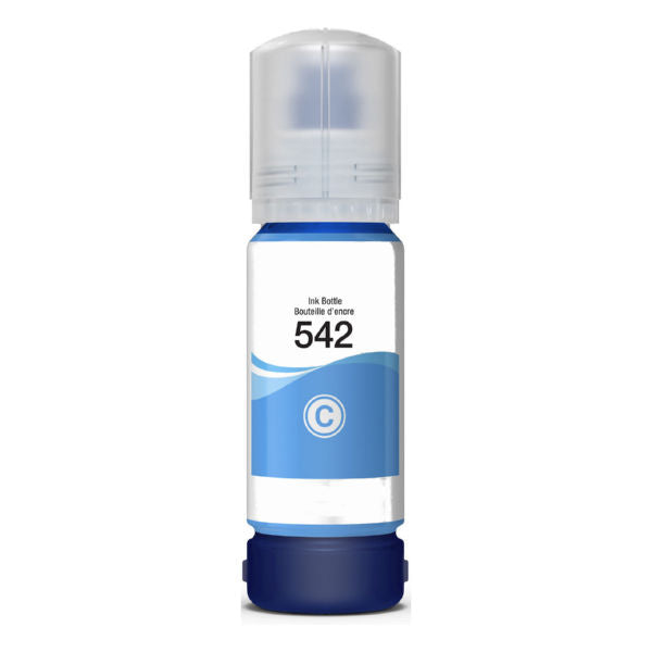 Remanufactured Epson T542220-S (T542) Dye Cyan Ink Bottle