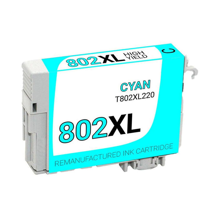 Remanufactured Epson T802XL220-S Cyan Ink Cartridge