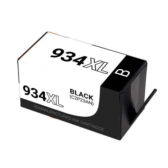 Remanufactured HP C2P19AN C2P23AN, 934XL Black Inkjet Cartridge