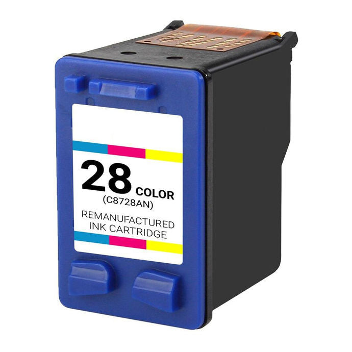 Remanufactured HP C8728AN HP 28 No. 28 Tri-Color Inkjet Print Cartridge 190 YLD
