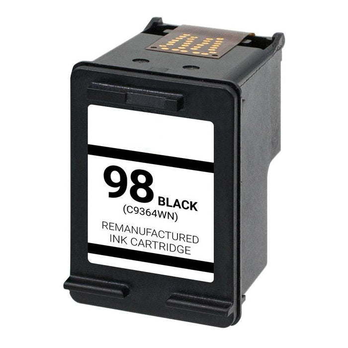 Remanufactured HP C9364WN (HP 98) Black Inkjet Cartridge