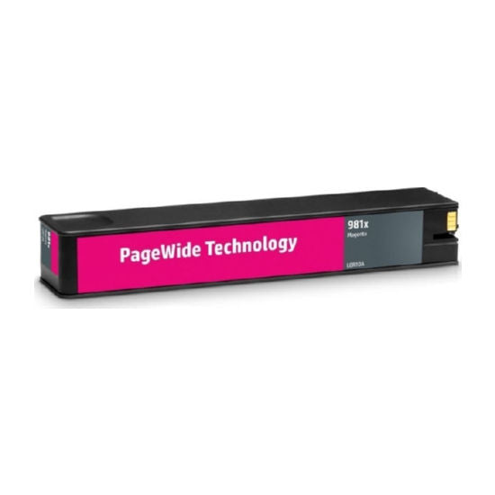 Remanufactured HP 981X L0R10A High Yield Magenta Pagewide Cartridge