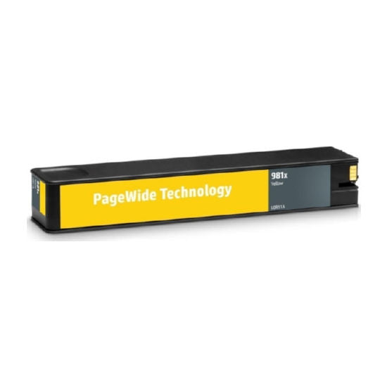 Remanufactured HP 981X L0R11A High Yield Yellow Pagewide Cartridge