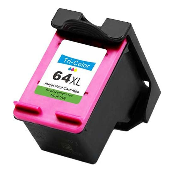 Remanufactured HP N9J91AN 64XL Color Ink Cartridge