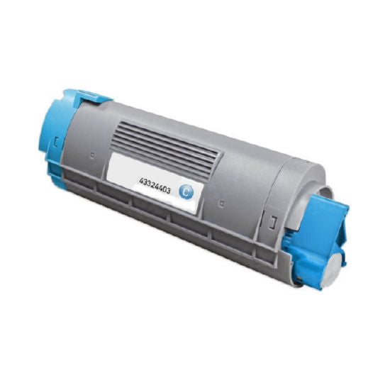 Compatible Okidata 43324403 High Capacity Cyan Toner Cartridge