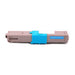 CW Outlet & Supplies Compatible 44469703 C17 Cyan Toner OKIDATA