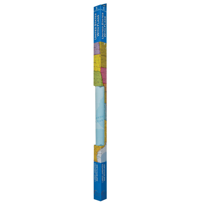 Hemispheres RWPHM02 Blue Ocean Series USA Laminated Wall Map, 38" x 48"
