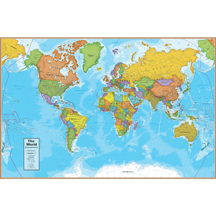 Round World Products RWPHMP01 World Map Jigsaw Puzzle, 500 Pieces