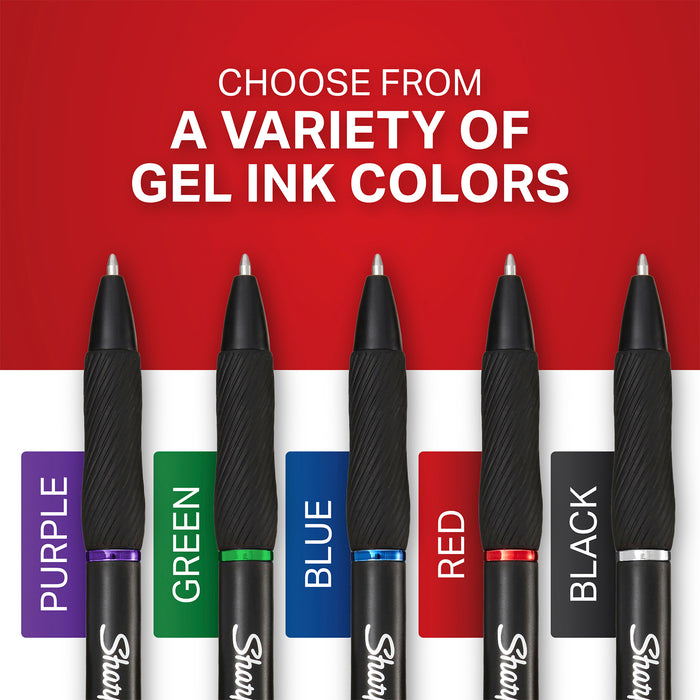 Sharpie SAN2116199 S-Gel Gel Pens, Fine Point (0.5mm), Assorted Colors, 4 Count