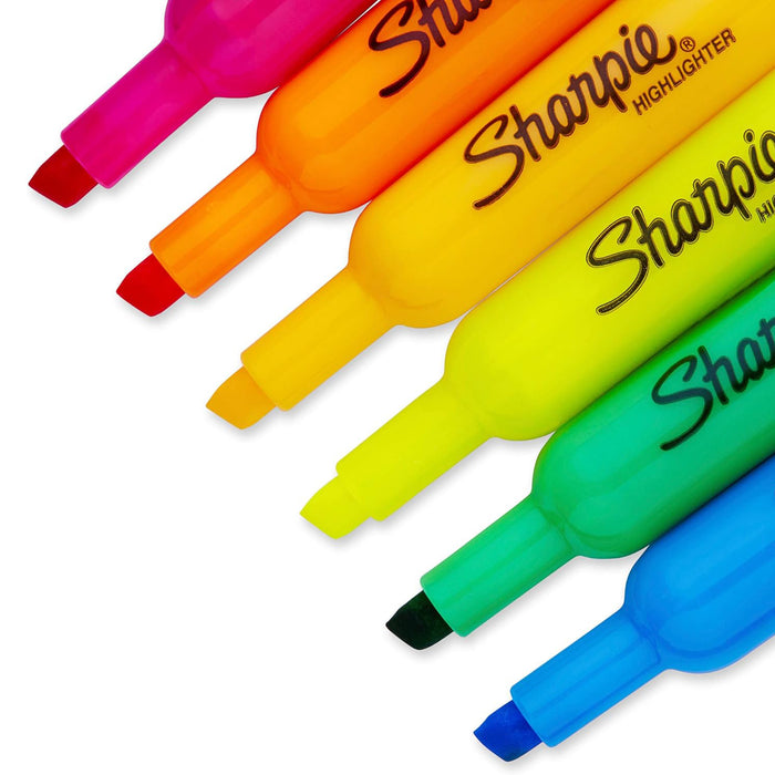 Sharpie SAN2157492 Tank Highlighters, Assorted, Pack of 12