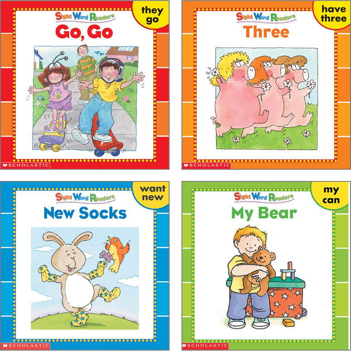 Scholastic Teaching Solutions SC-0545067669 Sight Word Readers Box Set, 5 Copies of 25 Stories, Grade PK-1