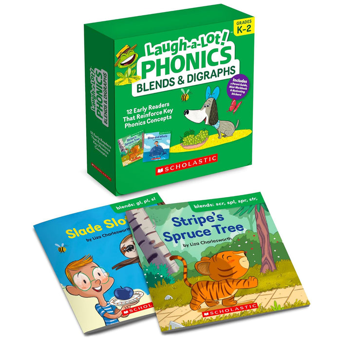 Scholastic Teaching Solutions SC-736582 Laugh-A-Lot Phonics: Blends & Digraphs (Parent Pack)