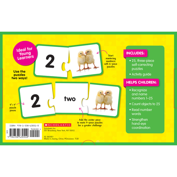 Scholastic SC-863051 First Learning Puzzles: Numbers