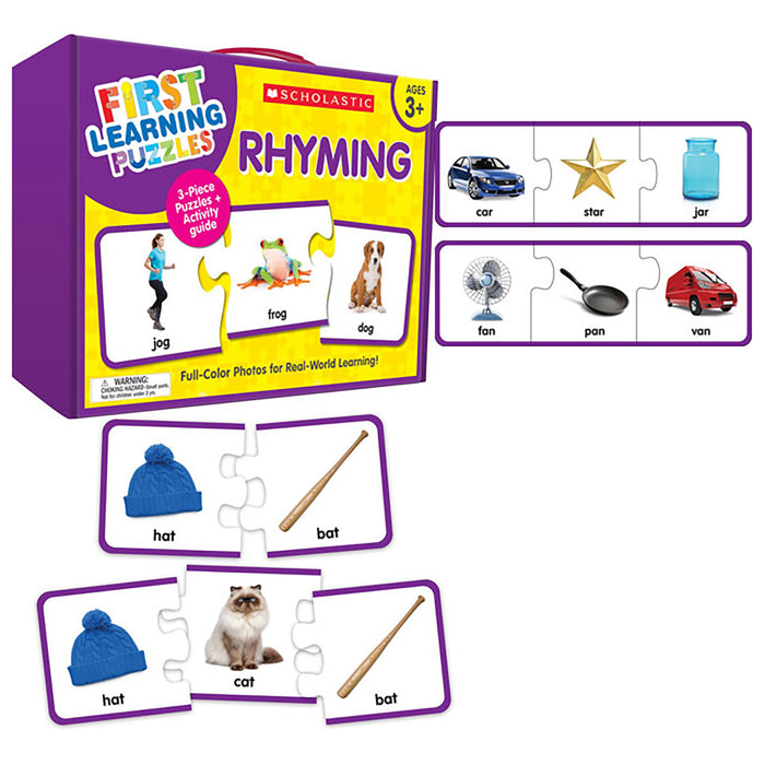 Scholastic SC-863052 First Learning Puzzles: Rhyming