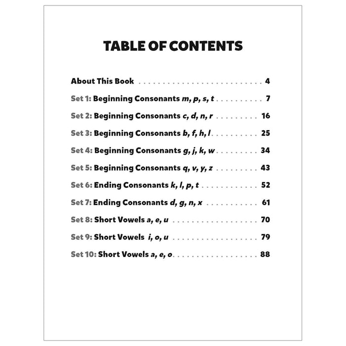 Scholastic Teaching Solutions SC-9781546106487 Phonics Bingo: Consonants & Short Vowels Activity Book