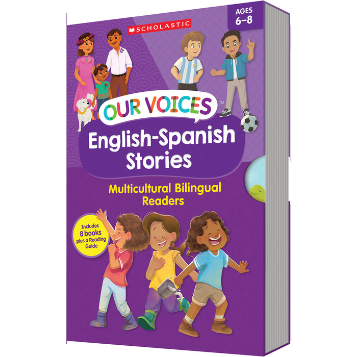 Scholastic Teaching Solutions SC-9781546152569 Our Voices: English-Spanish Stories, 8 Books