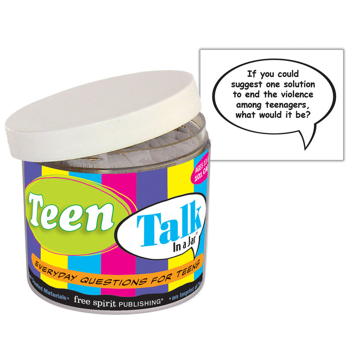 Free Spirit Publishing SEP141021 Teen Talk In a Jar