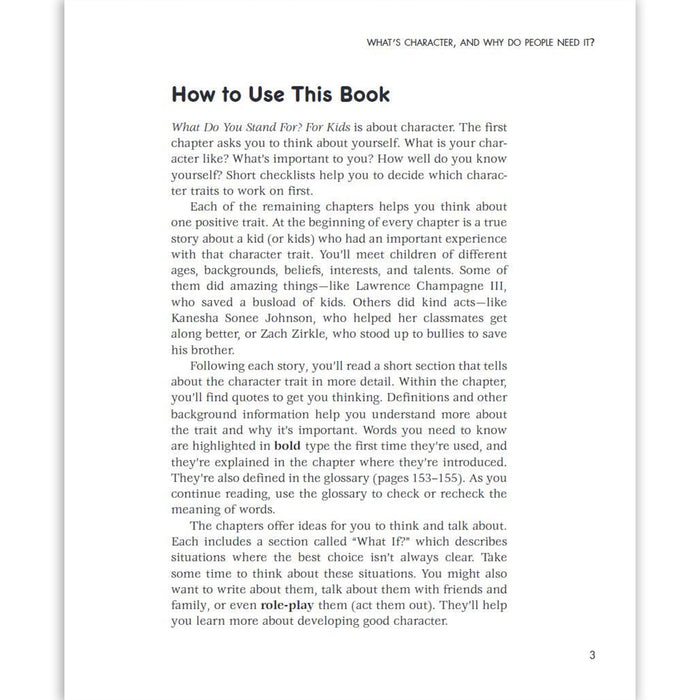 Free Spirit Publishing SEP899743 What Do You Stand For?, For Kids Book