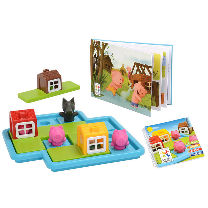 SmartGames SG-023US Three Little Piggies Deluxe Preschool Puzzle Game