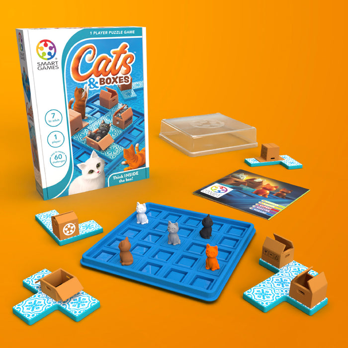 SmartGames SG-450US Cats & Boxes Puzzle Game