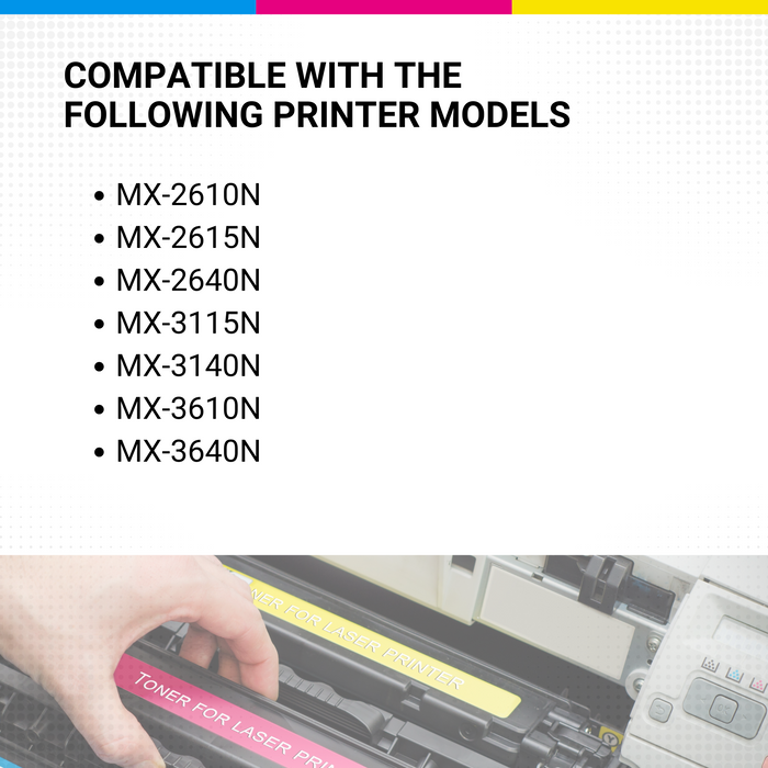 Sharp MX36NTyA Mx-2610n Yellow Toner SHARP