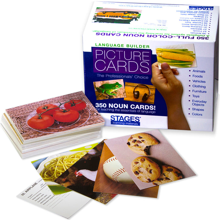Stages Learning Materials SLM001 Language Builder Picture Nouns Card Set 1, Pack of 350