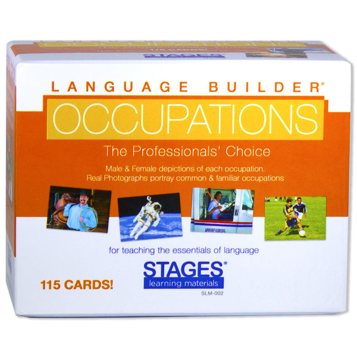 Stages Learning Materials SLM002 Language Builder Occupation Card Set, Pack of 115