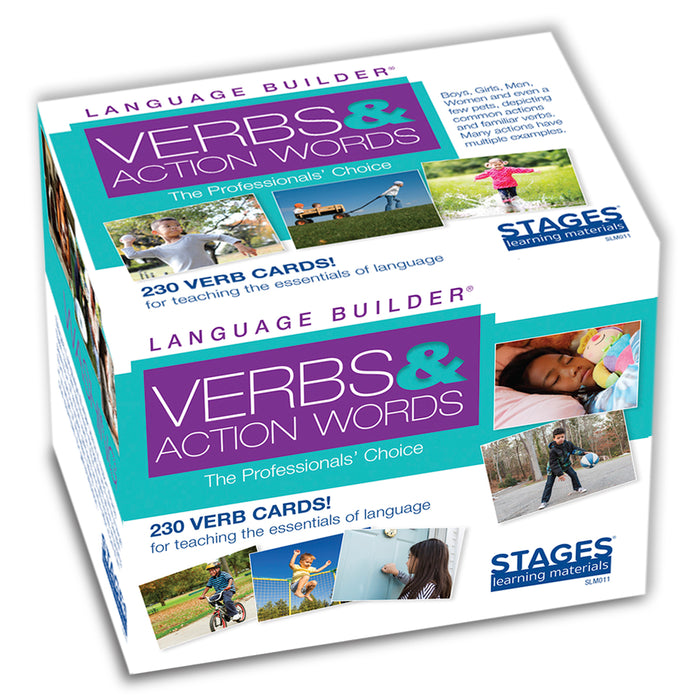 Stages Learning Materials SLM011 Language Builder Picture Cards, Verbs