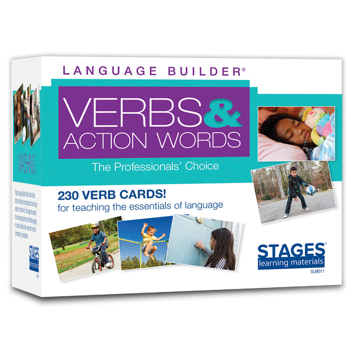 Stages Learning Materials SLM011 Language Builder Picture Cards, Verbs