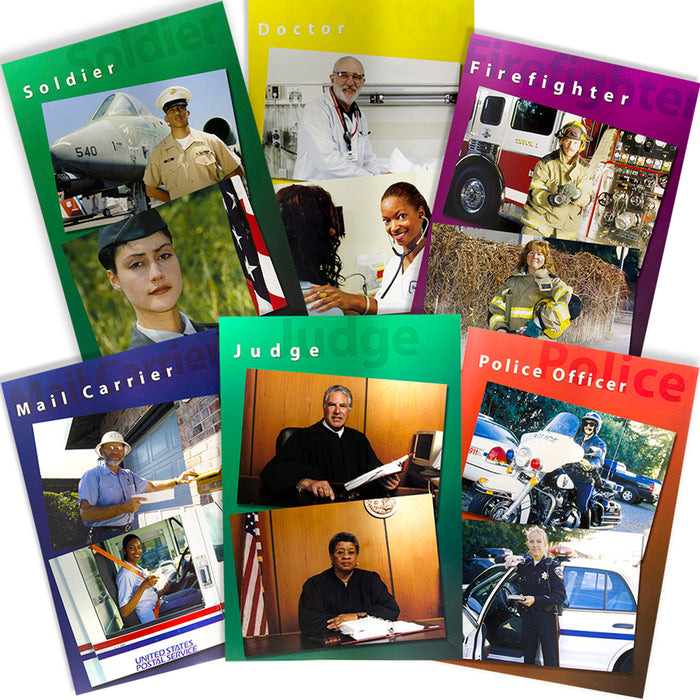 Stages Learning Materials SLM154 Community Helpers Real Life Learning Poster Set, Set of 6