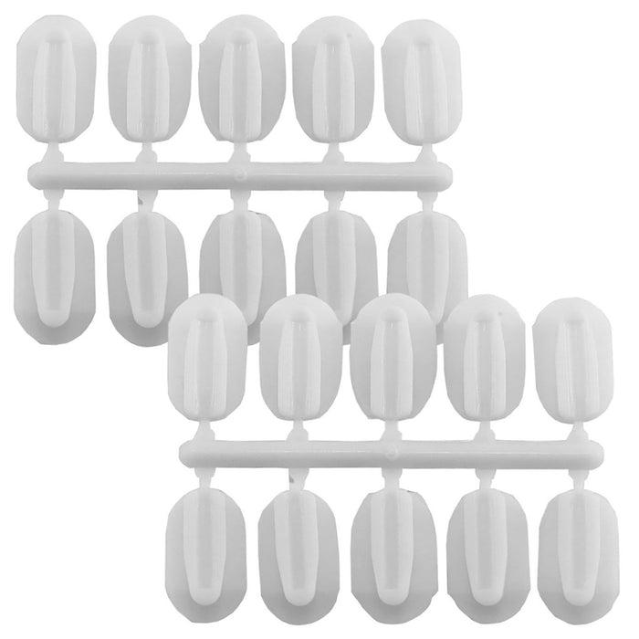StikkiWorks STK01320 StikkiCLIPS&trade; Adhesive Clips, White, Pack of 20