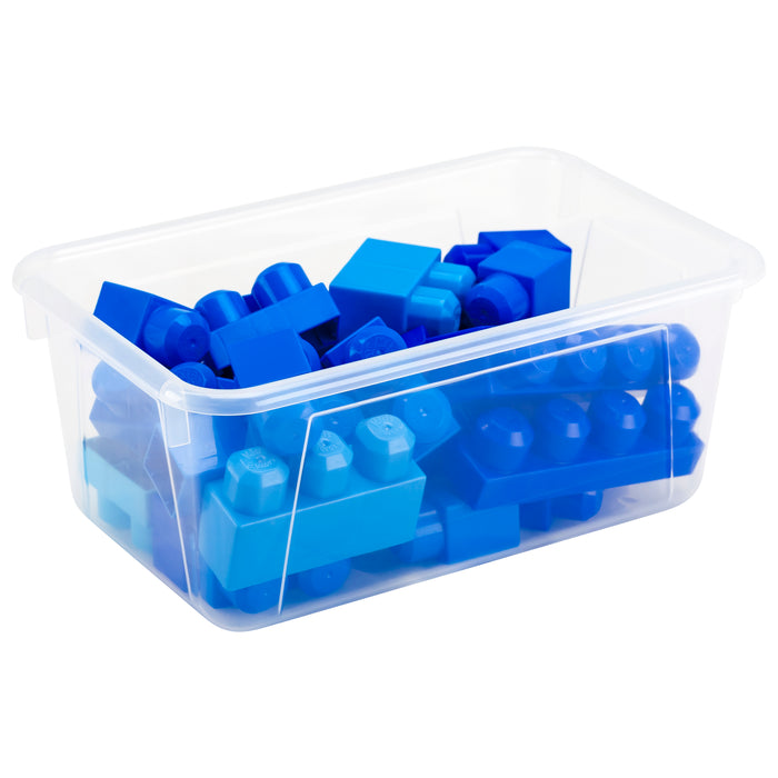 Storex STX62461U05C Small Cubby Bin, Translucent, 5-Pack