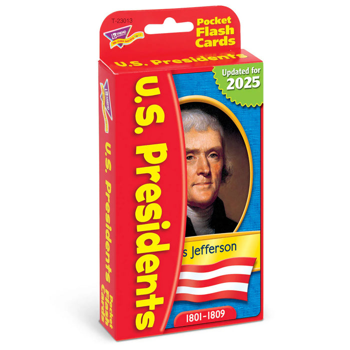 TREND T-23013 U.S. Presidents Pocket Flash Cards