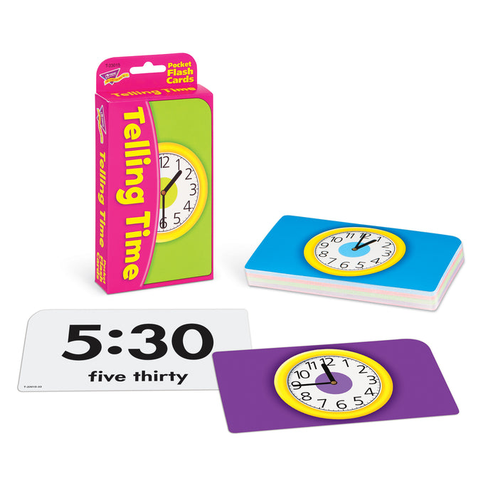TREND T-23015 Telling Time Pocket Flash Cards