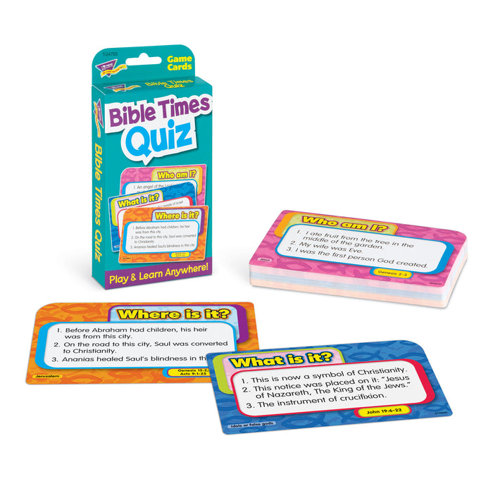 TREND T-24703 Bible Times Quiz Challenge Cards