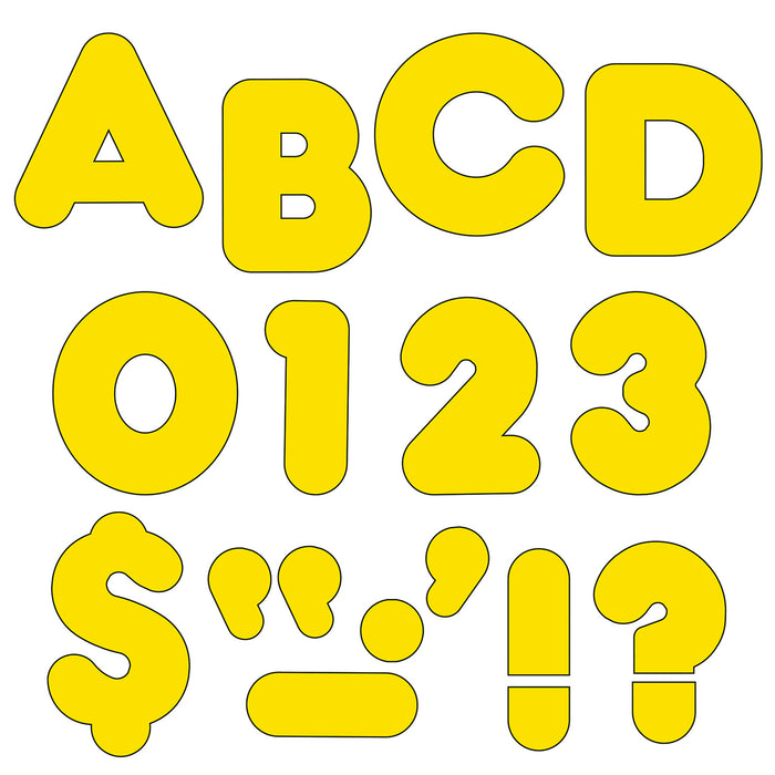 TREND T-464 Yellow 4" Casual Uppercase Ready Letters