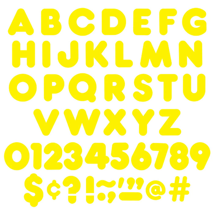 TREND T-464 Yellow 4" Casual Uppercase Ready Letters