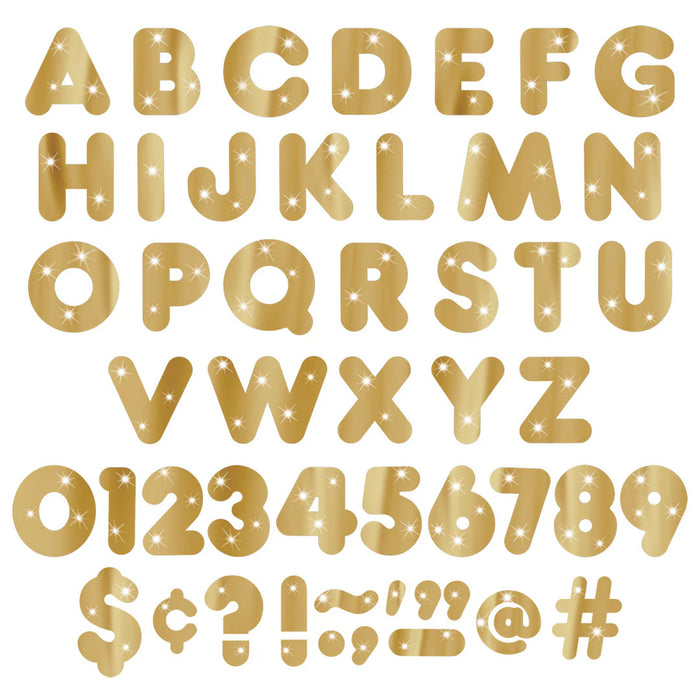 TREND T-479 Gold Metallic 4" Casual UC Ready Letters