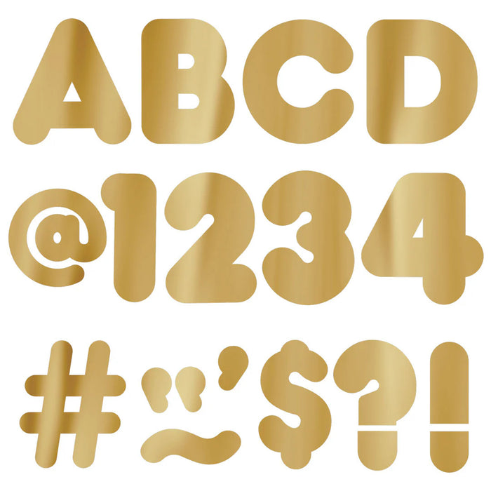TREND T-479 Gold Metallic 4" Casual UC Ready Letters